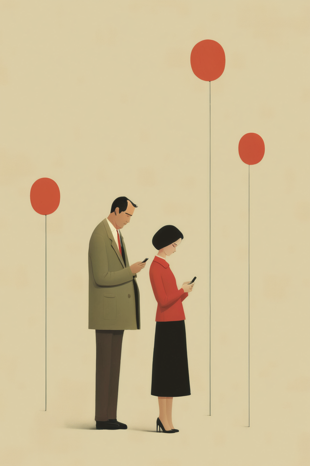 00184-884115936-_lora_Alessandro Gottardo style_1_Alessandro Gottardo style - a man and a woman flirting through messages on the cell phone illu.png